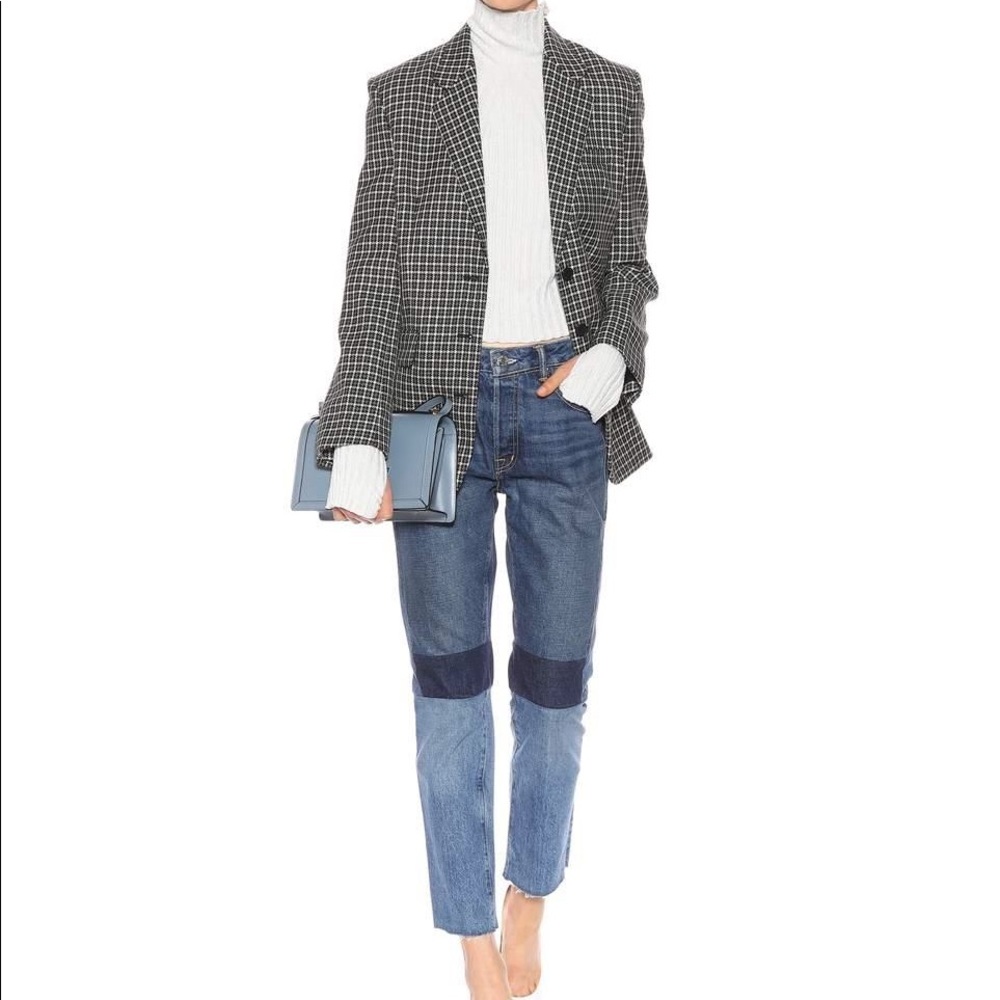 $390 Helmut Lang Patchwork Jeans - image 3